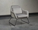 Watts Lounge Chair - Black  Antonio Charcoal