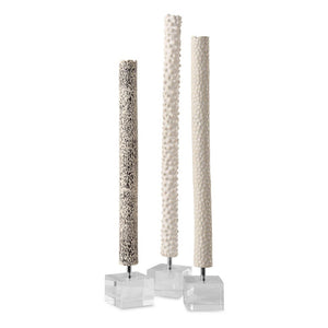 Uttermost Makira Cylindrical Sculptures, S/3