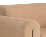 Romer Armchair - Distressed Brown  Nubuck Tan Leather