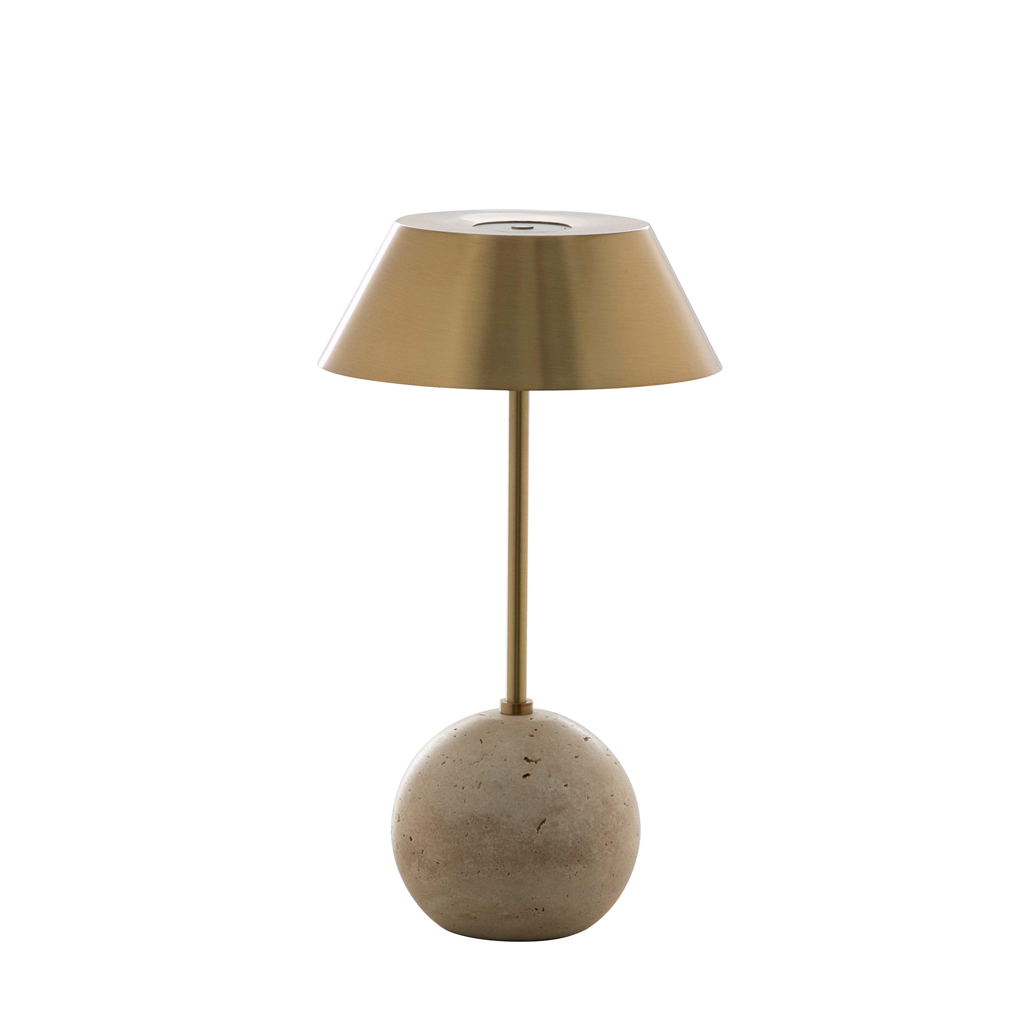 Antique Brass/Beige Travertine