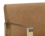 Earl Lounge Chair - Rustic Oak  Ludlow Sesame Leather