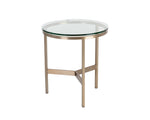 Flato End Table - Antique Brass