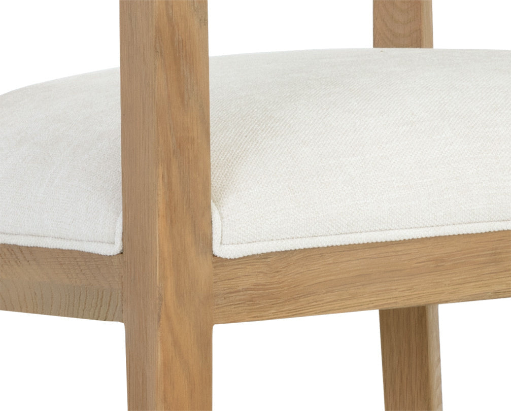 Brylea Barstool - Natural  Heather Ivory Tweed