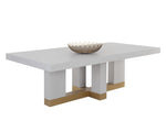 Greco Dining Table  Gauntlet Grey -