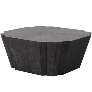 Gabby - Kenwood Oak Veneer Unique Pedestal Coffee Table - SCH-163310