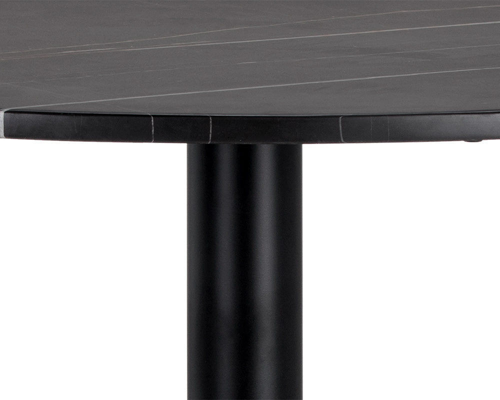 Massie Bistro Table  Black Marble -