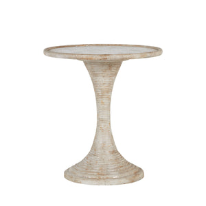 Gabby - Gloria Resin Round Pedestal Accent Table - SCH-240310