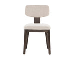 Rickett Dining Chair - Dark Brown  Dove Cream