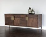 Jade Sideboard - Antique Brass  Dark Mango