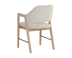 Milton Dining Armchair - Light Wash  Mina Ivory