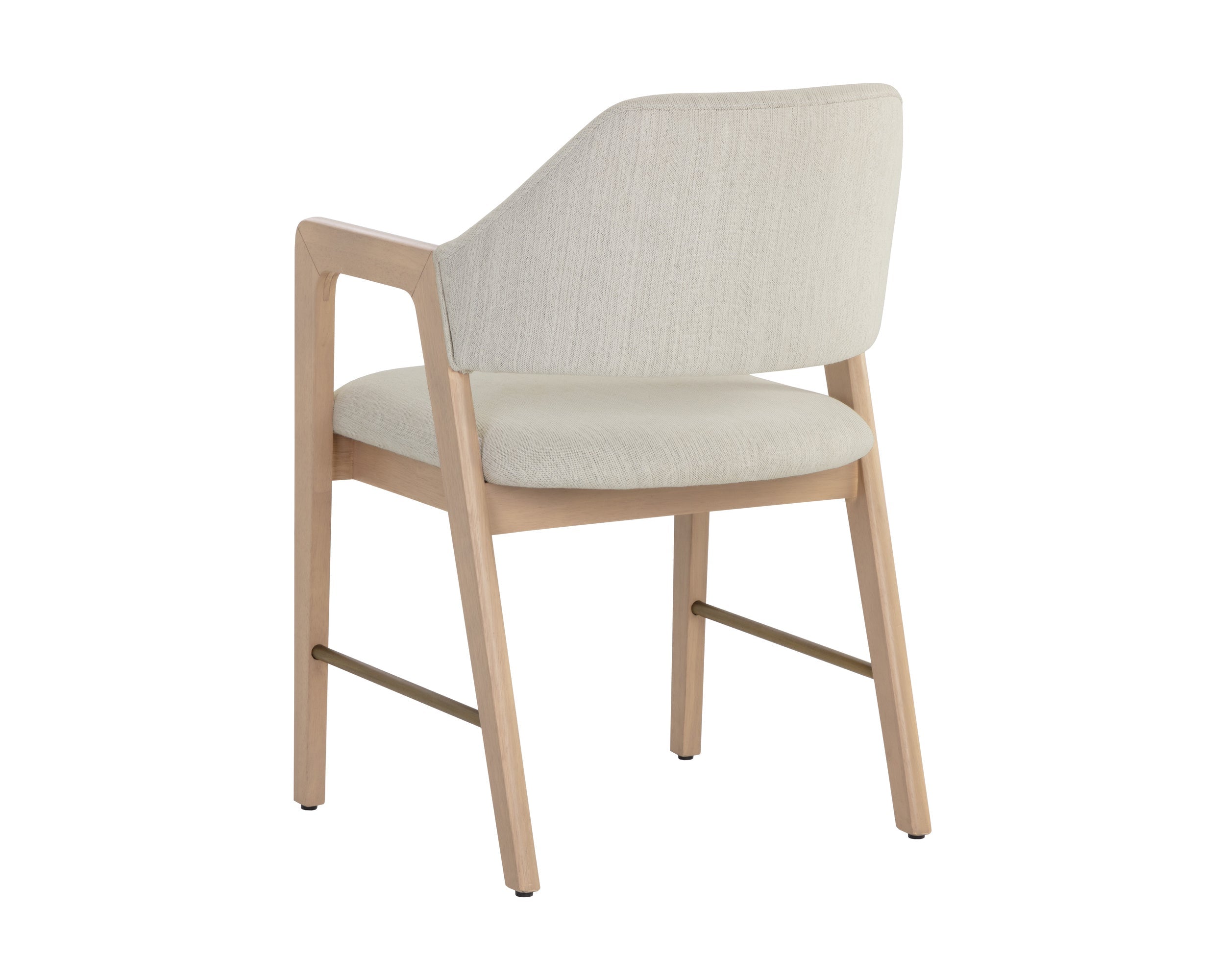 Milton Dining Armchair - Light Wash  Mina Ivory