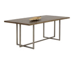 Jade Dining Table - Antique Silver  Ash Grey