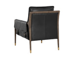 Mauti Armchair - Distressed Brown  Cortina Black Leather