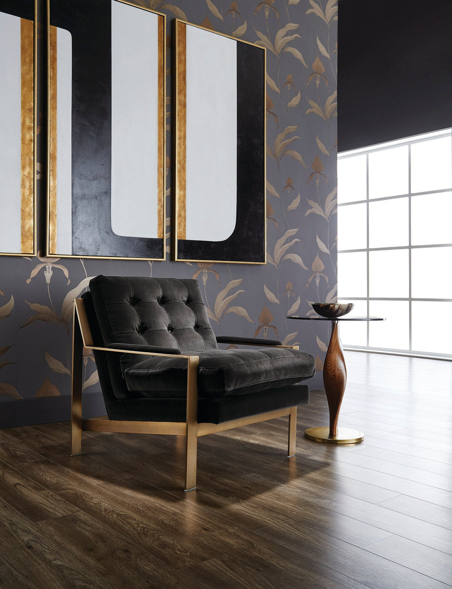 The Path (Set Of 3) - 30" X 60"  Gold Floater Frame