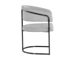 Marris Dining Armchair - Gunmetal  Belfast Heather Grey