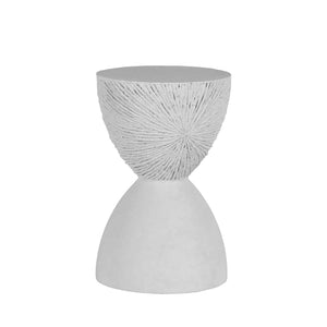 Summer Classics - Darley Cast Stone Round Outdoor Pedestal Side Table - Natural Stone - 1418101