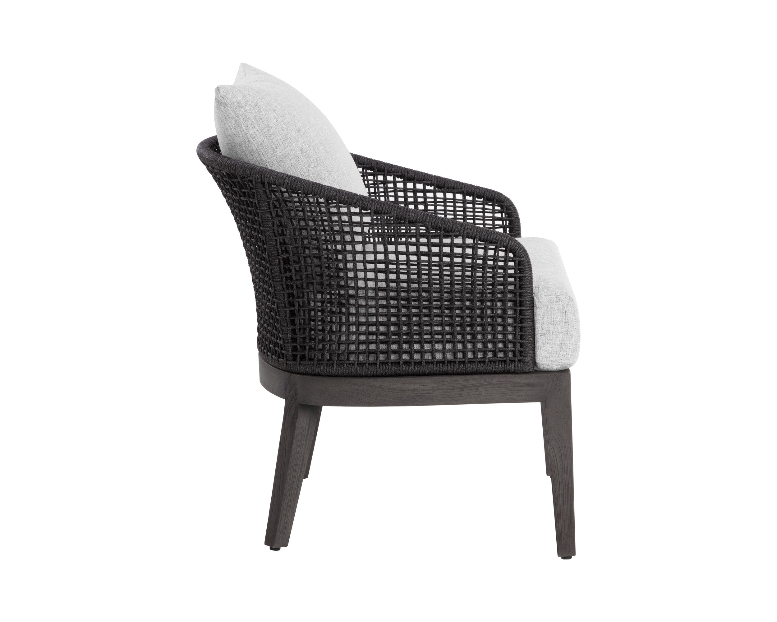 Capri Lounge Chair - Smoke Grey  Copacabana Marble
