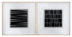 Split Personality (Set Of 2) - 48" X 48"  Wood Floater Frame