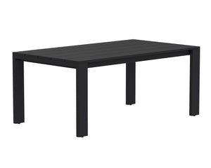Sunpan Lucerne Dining Table  Sterling Black
