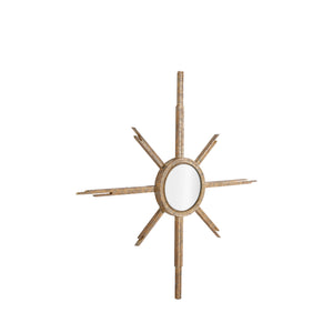 Gabby - Capri Circle Accent Mirror - Antique Gold - SCH-155495