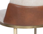 Marie Dining Chair - Belfast Oatmeal / Bravo Cognac