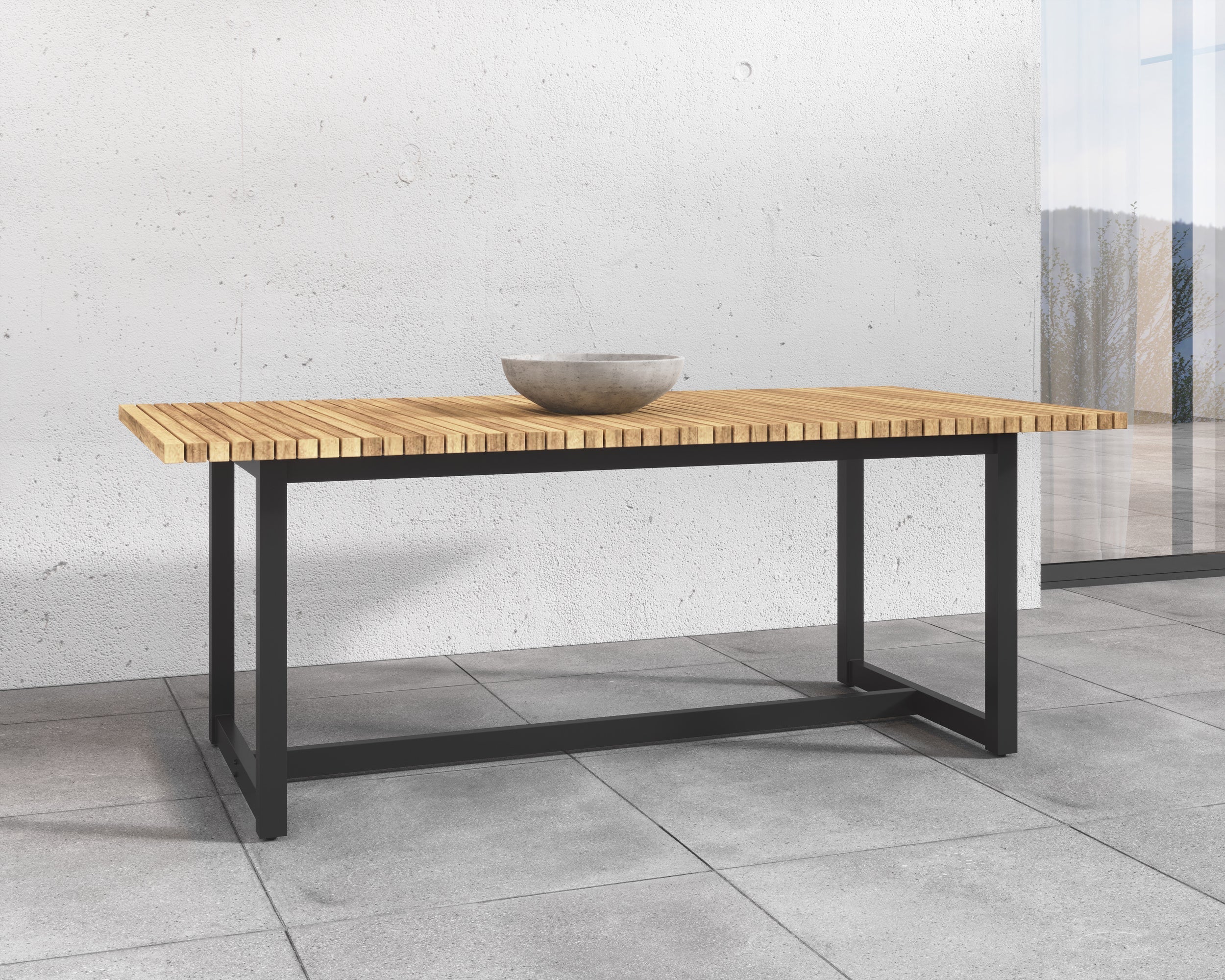 Geneve Extension Dining Table  Natural -