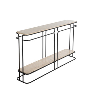 Gabby - Louise Metal Rectangle Frame Console Table - Black - SCH-170140