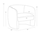 Mircea Lounge Chair - Bergen French Blue