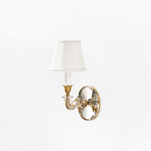 Decorative Crafts Nema Crystal & Brass Sconce - 8300