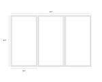 Meditation (Set Of 3) - 30" X 60"  Silver Floater Frame