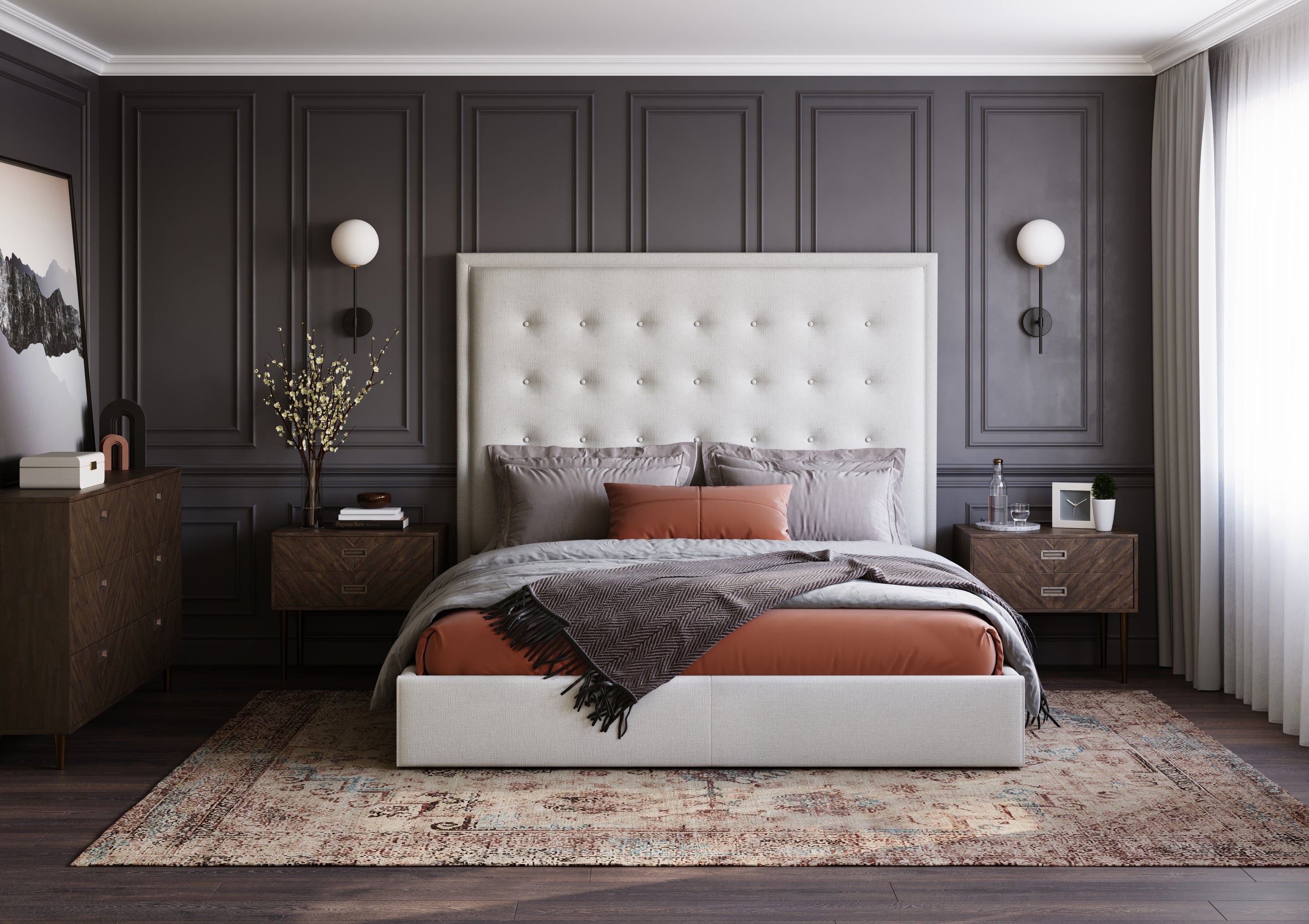 Izora Sconce - Black  Frosted