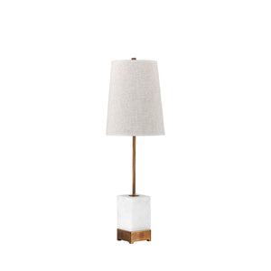 Gabby - Geneva Tiled Alabaster Antique Brass Table Lamp - SCH-152210