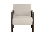 Neymar Lounge Chair - Linea Light Grey Leather