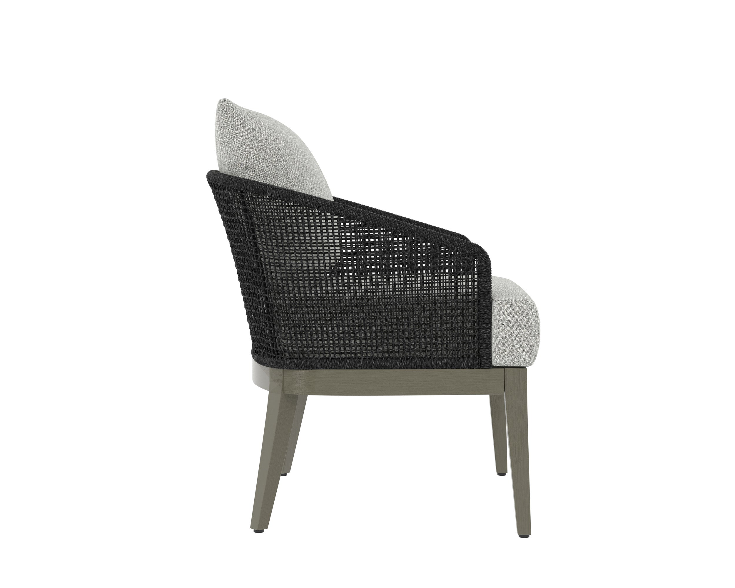 Capri Lounge Chair - Smoke Grey  Copacabana Marble