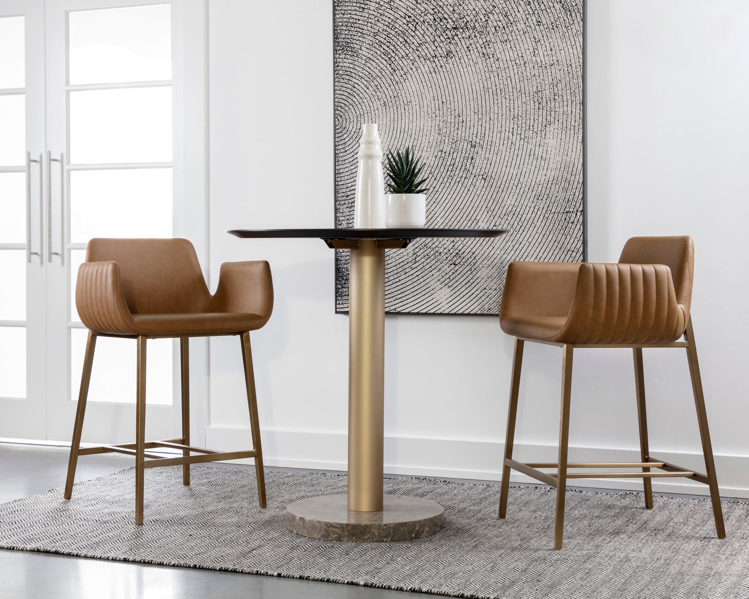 Lucano Counter Stool - Milliken Cognac