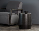 Creed End Table - Gunmetal
