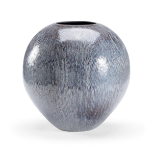 Chelsea House Round Granger Vase - Blue - 383496