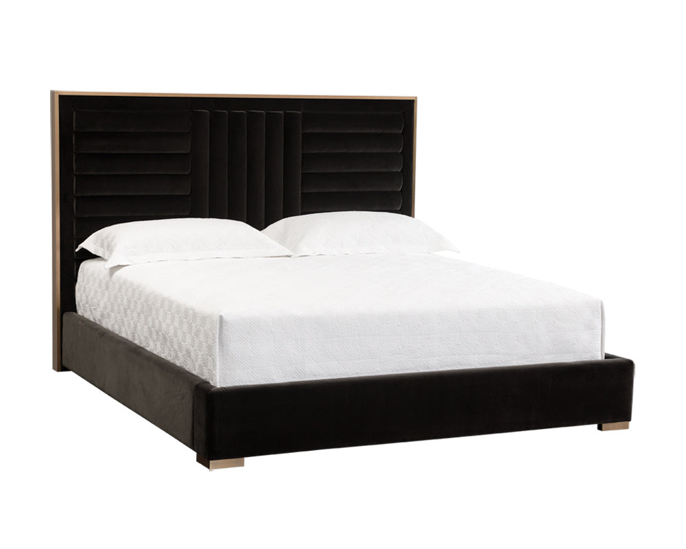 Mabel Bed - King  Abbington Charred Brown