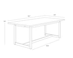 Geneve Extension Dining Table  Natural -