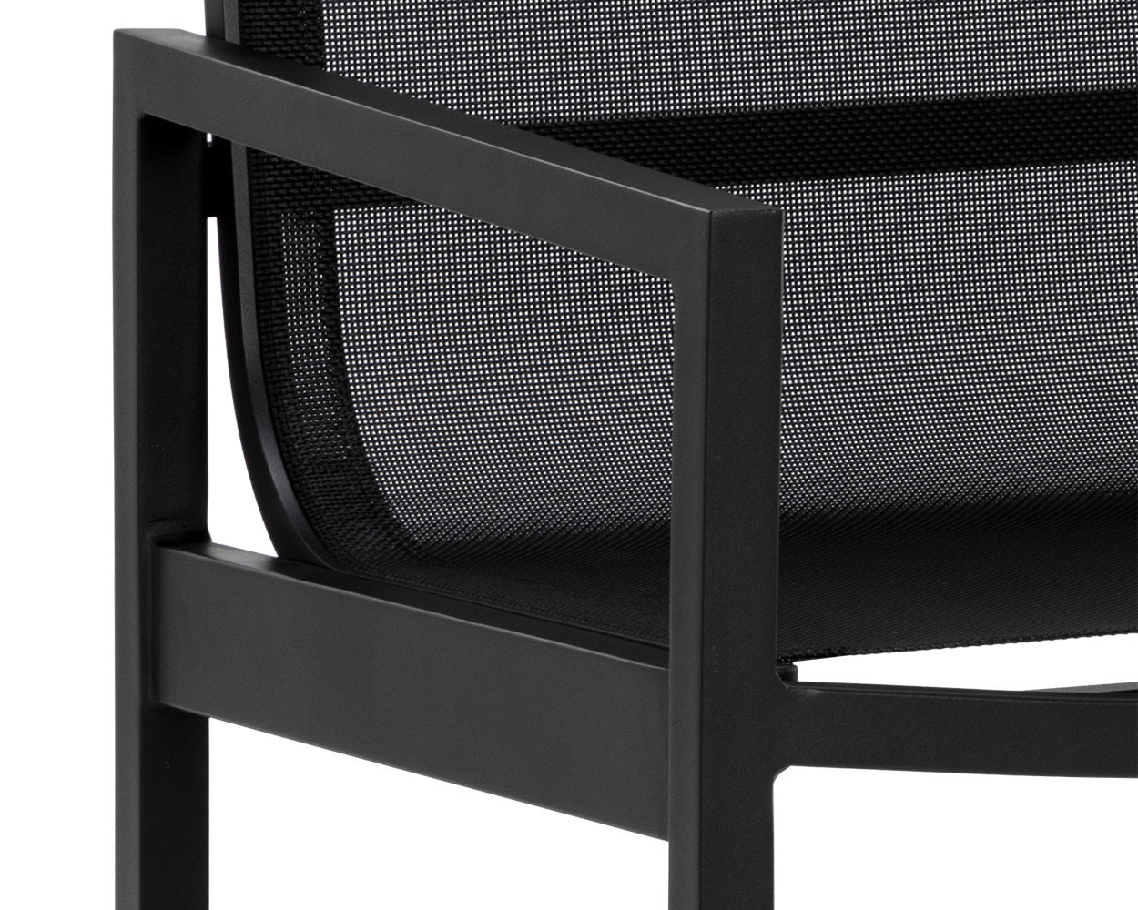 Merano Dining Armchair - Black