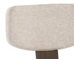 Rickett Dining Chair - Dark Brown  Dove Cream