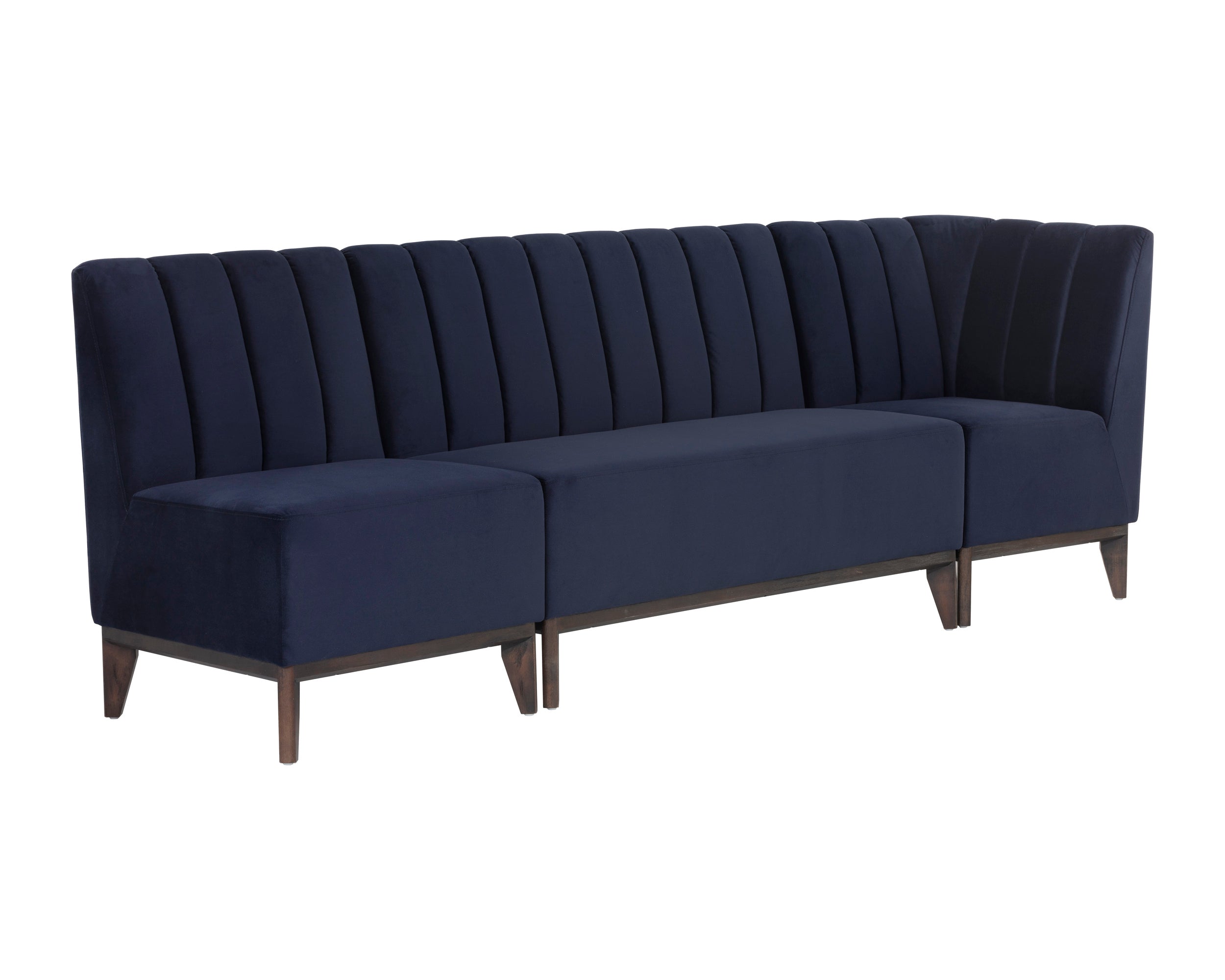 Kosovo Banquette - Brown  Abbington Navy
