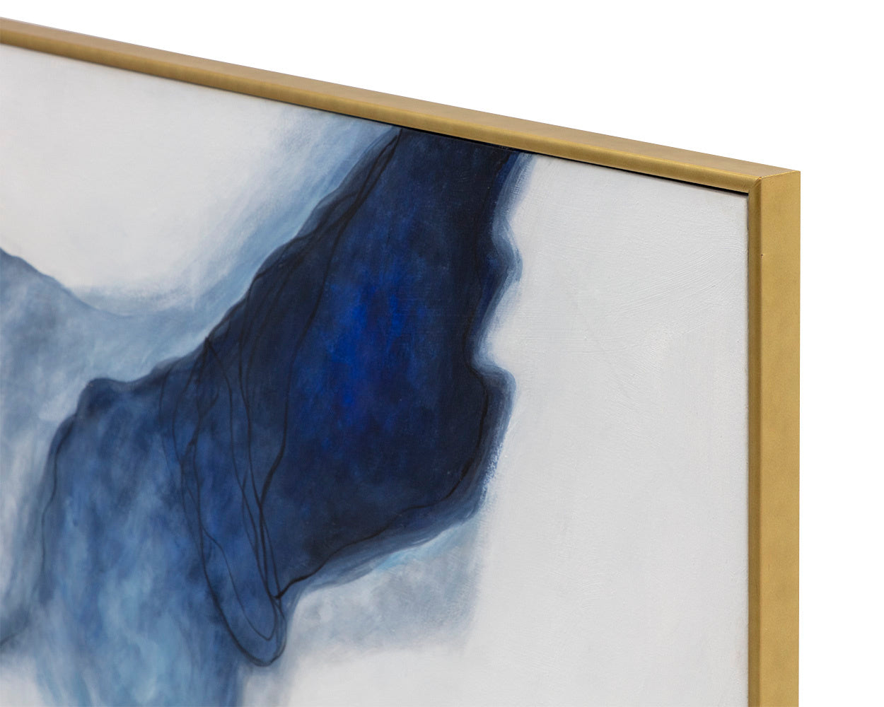 Cool Embrace - 60" X 40"  Gold Floater Frame
