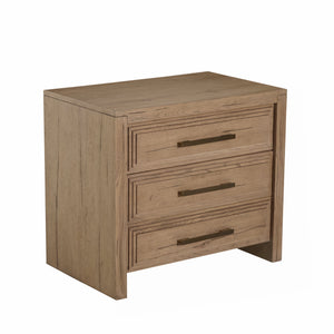 Gabby - Wren Oak Wood Chest - 3 Drawers, Dawn - SCH-176036