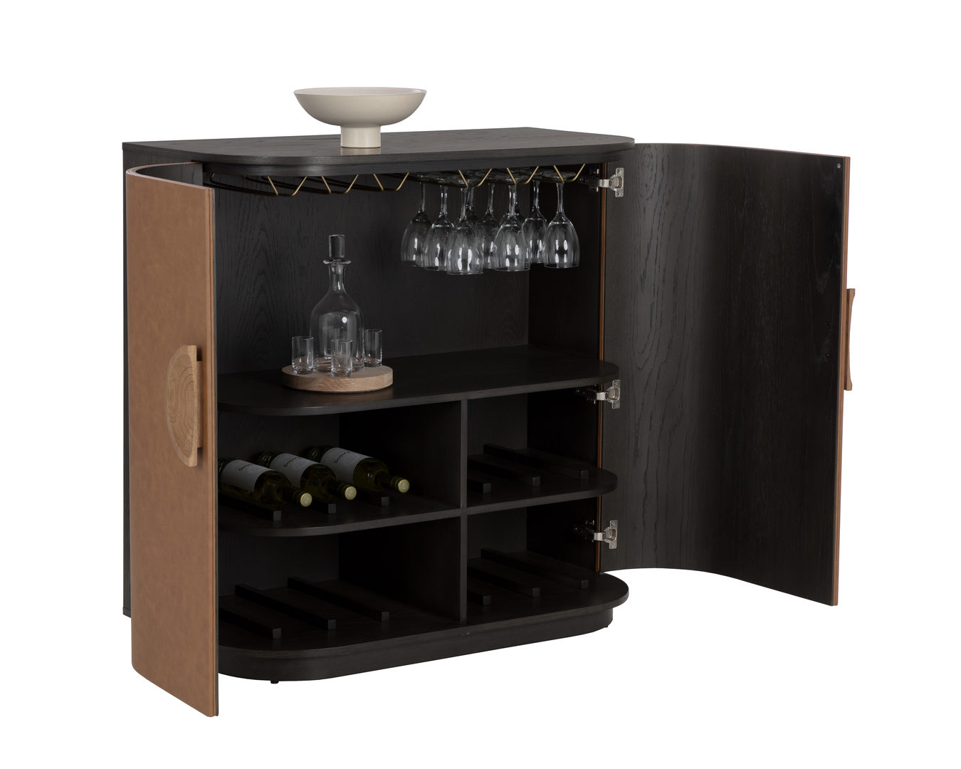 Dresden Bar Cabinet - Milliken Cognac