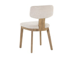 Rickett Dining Chair - Weathered Oak  Dove Cream