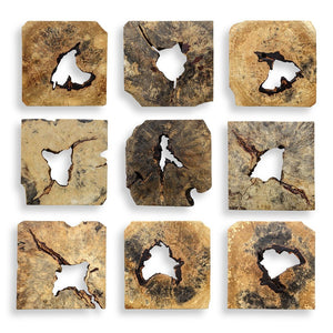 Uttermost Bahati Wood Wall Decor In Natural S/9
