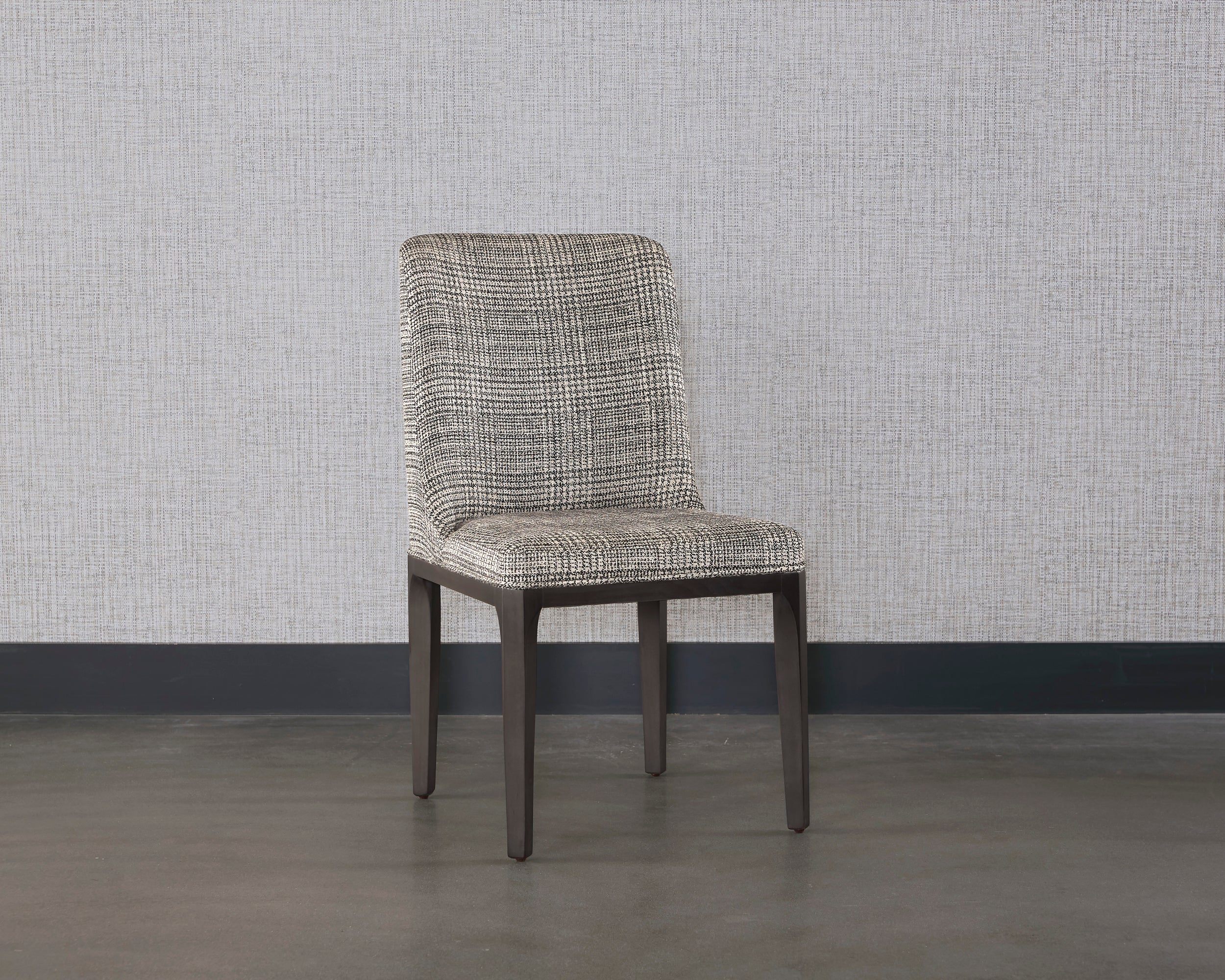 Elisa Dining Chair - Grey Oak  Naya Check Black