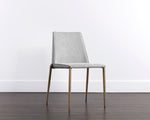 Renee Stackable Dining Chair - Belfast Heather Grey / Bravo Metal