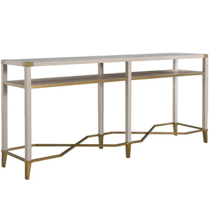 Gabby - Sue Oak Rectangle Console Table - Cerused White - SCH-175784